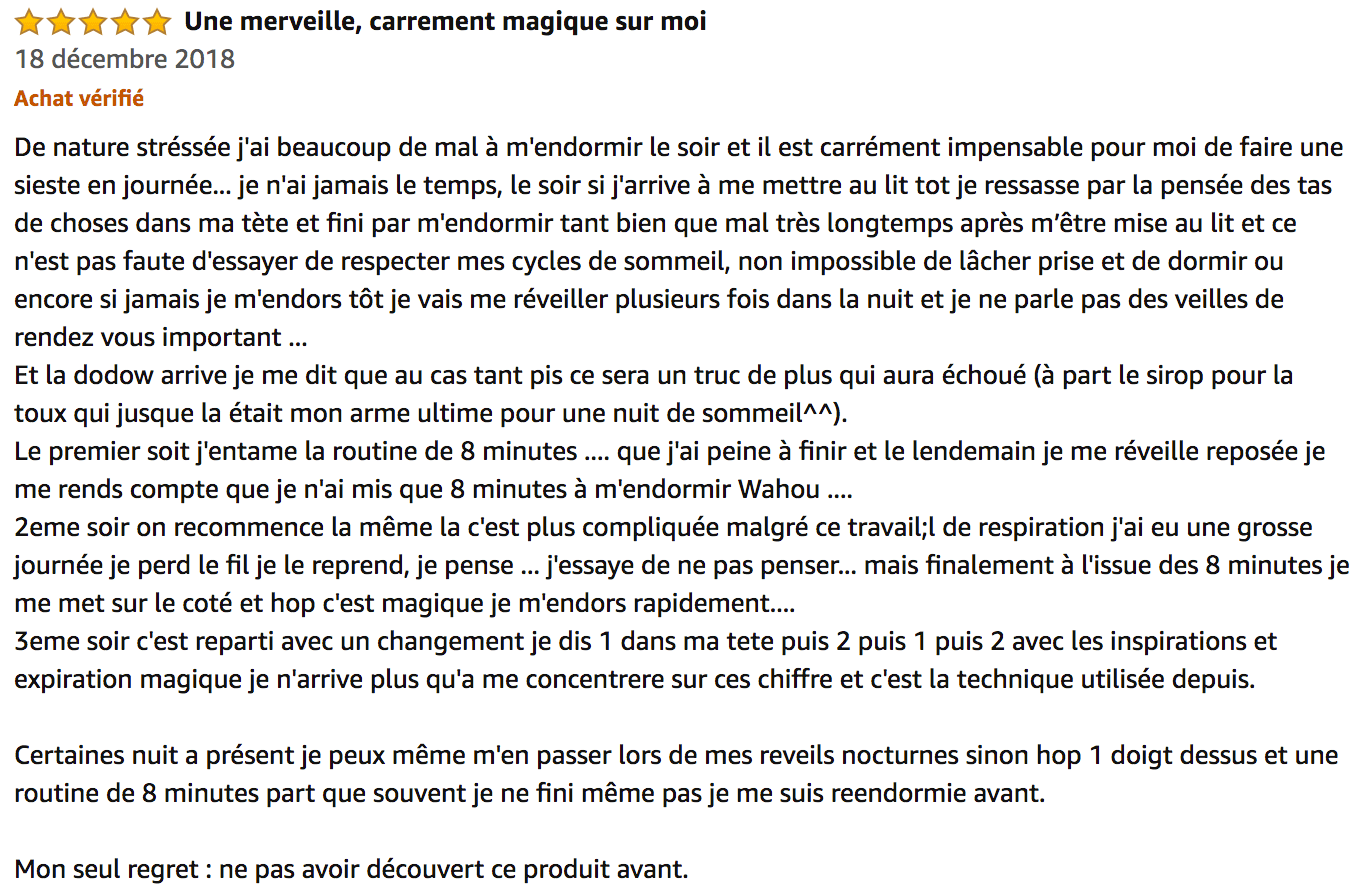commentaire dodow